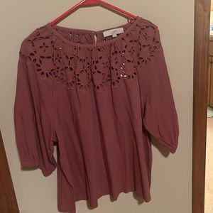 Loft eyelet top NWT